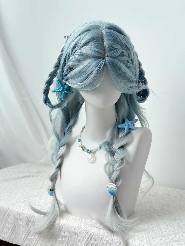 Ice Blue Gradient Wig
