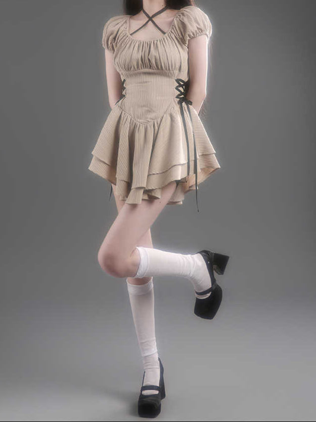 Ballet Ribbon Bow Dress