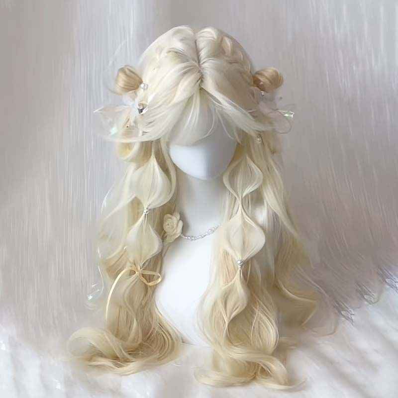 Platinum Long Curly Wig