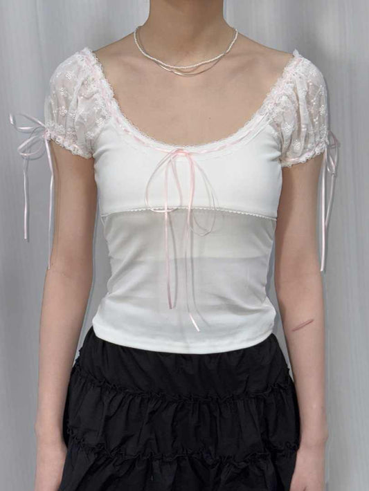 Pink Bow Tie T-shirt