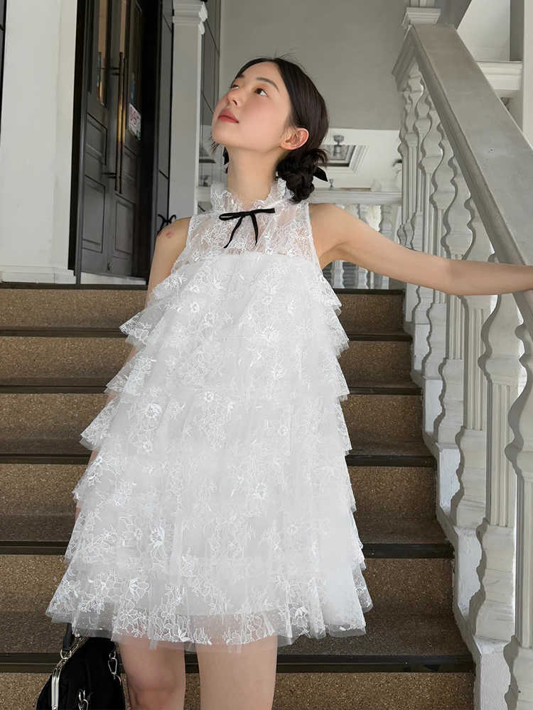Lace Cake Bow Doll Dress