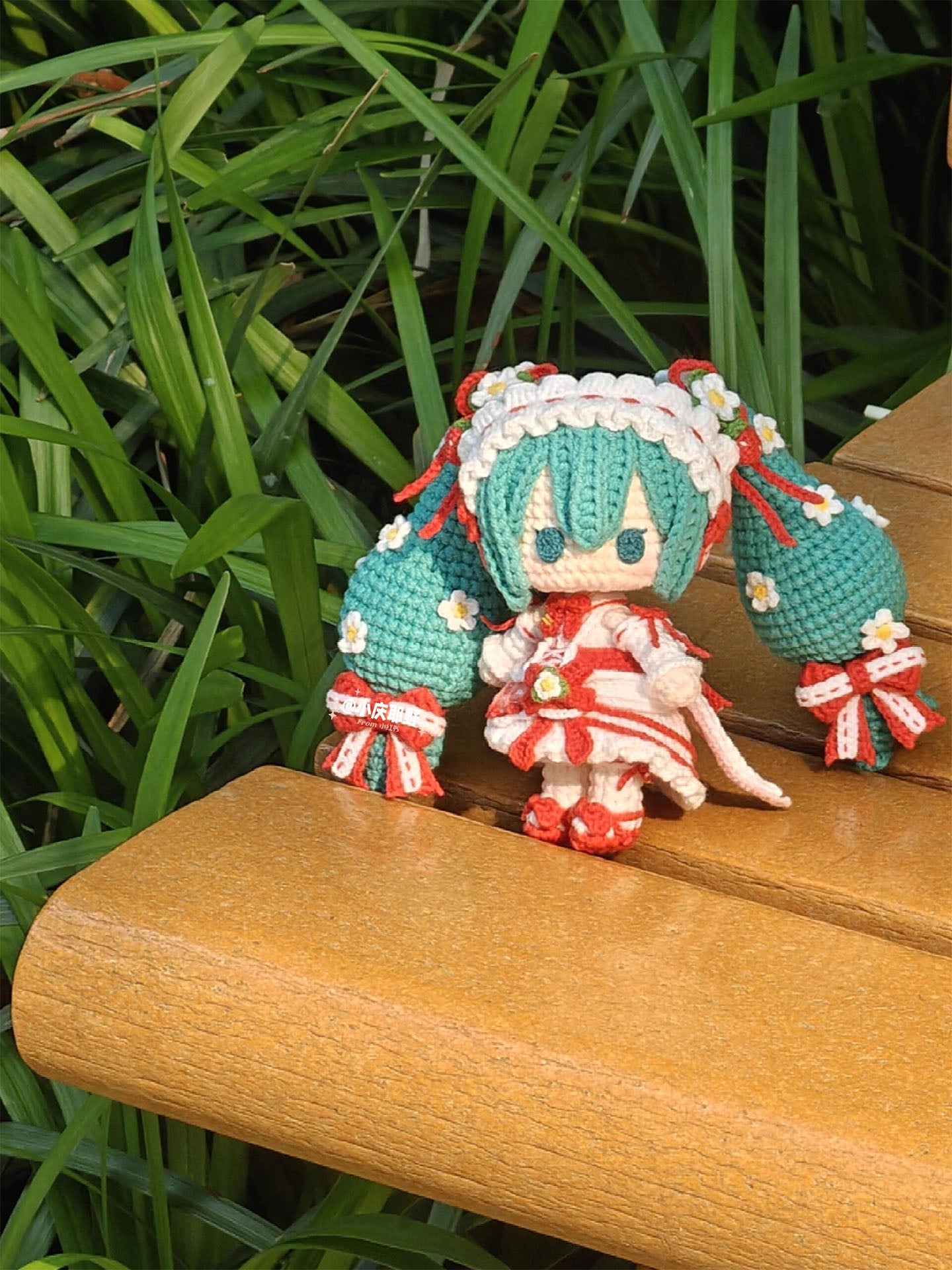 diy Wool Knitting Strawberry Miku Doll
