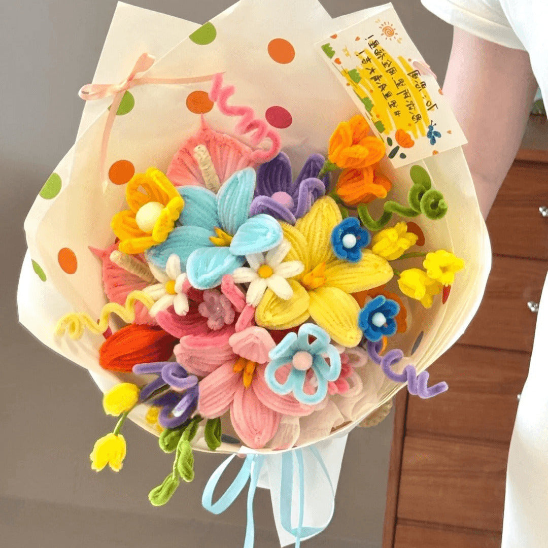 handmade Twisting stick flowers creative bouquet