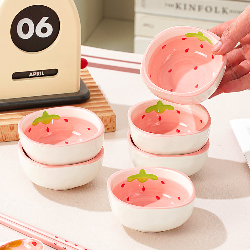 Strawberry ceramic small dish