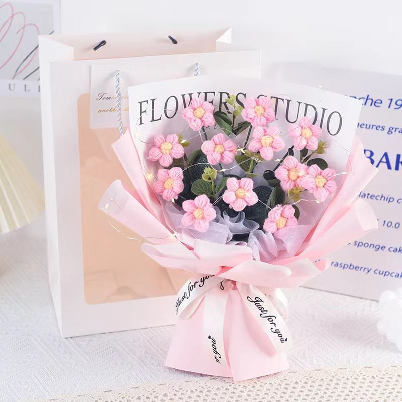 handmade Knitted bouquet