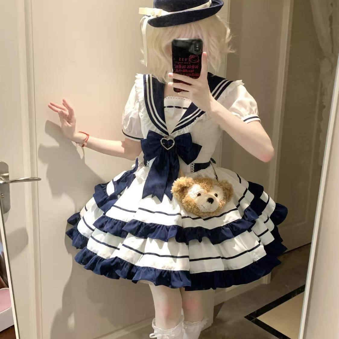 Navy Style Cake Dress
