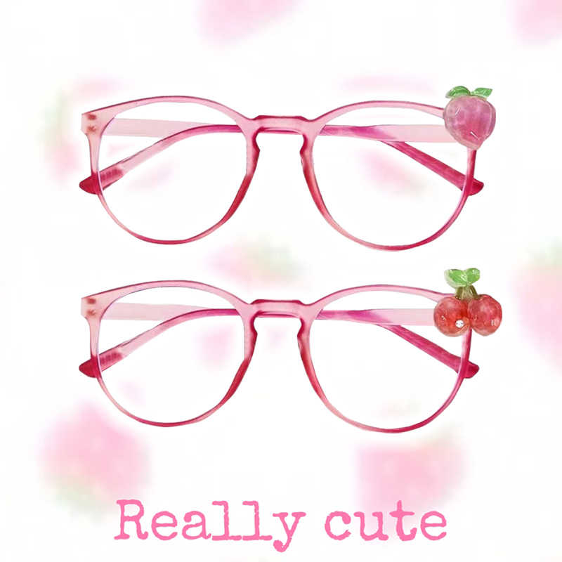 Y2K Strawberry Cherry Glasses