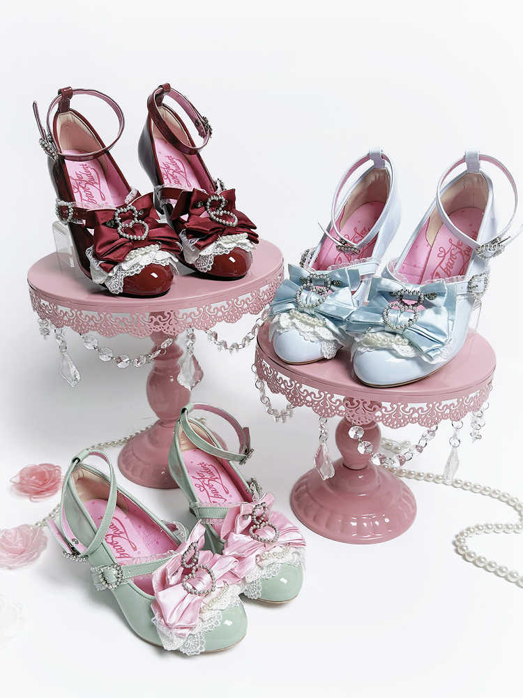 Kim Ji Hollow Wedge Lolita Shoes