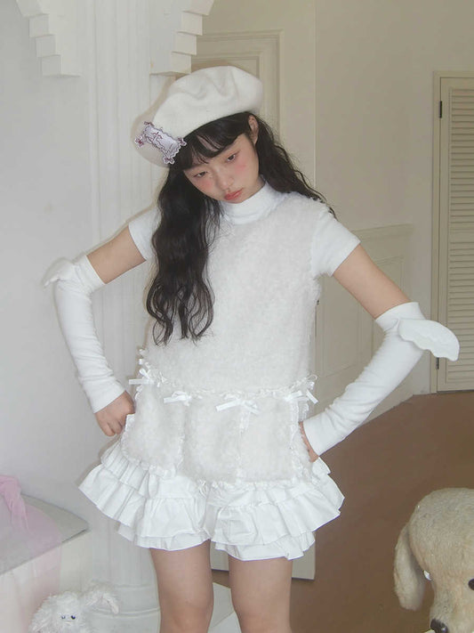 Lovely Poem Bow Plush Top