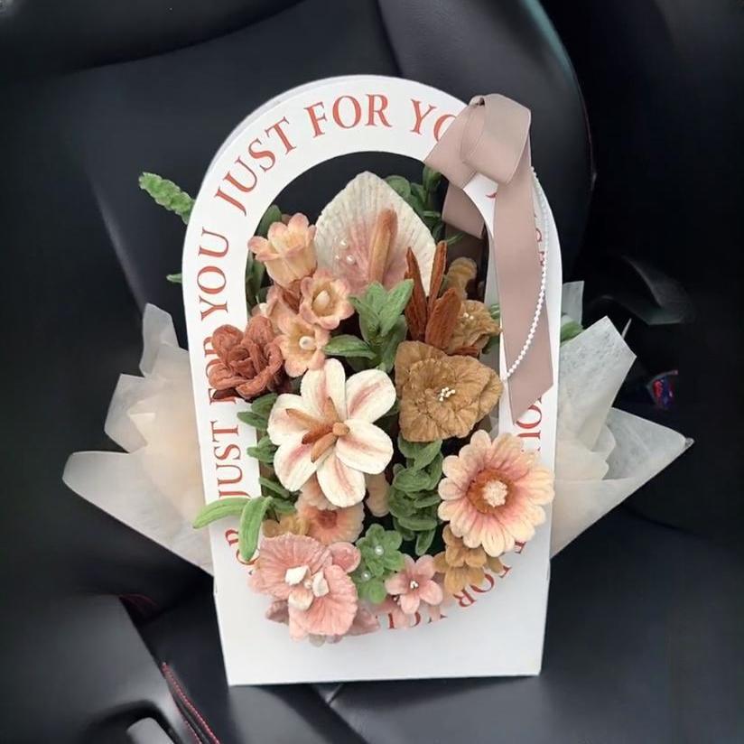 handmade Twisting stick flower gift box