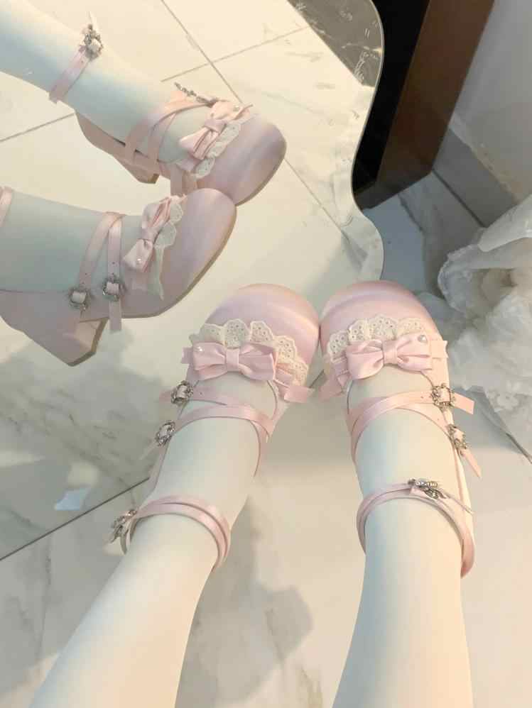 Cute Doll Mid-heeled Shoes
