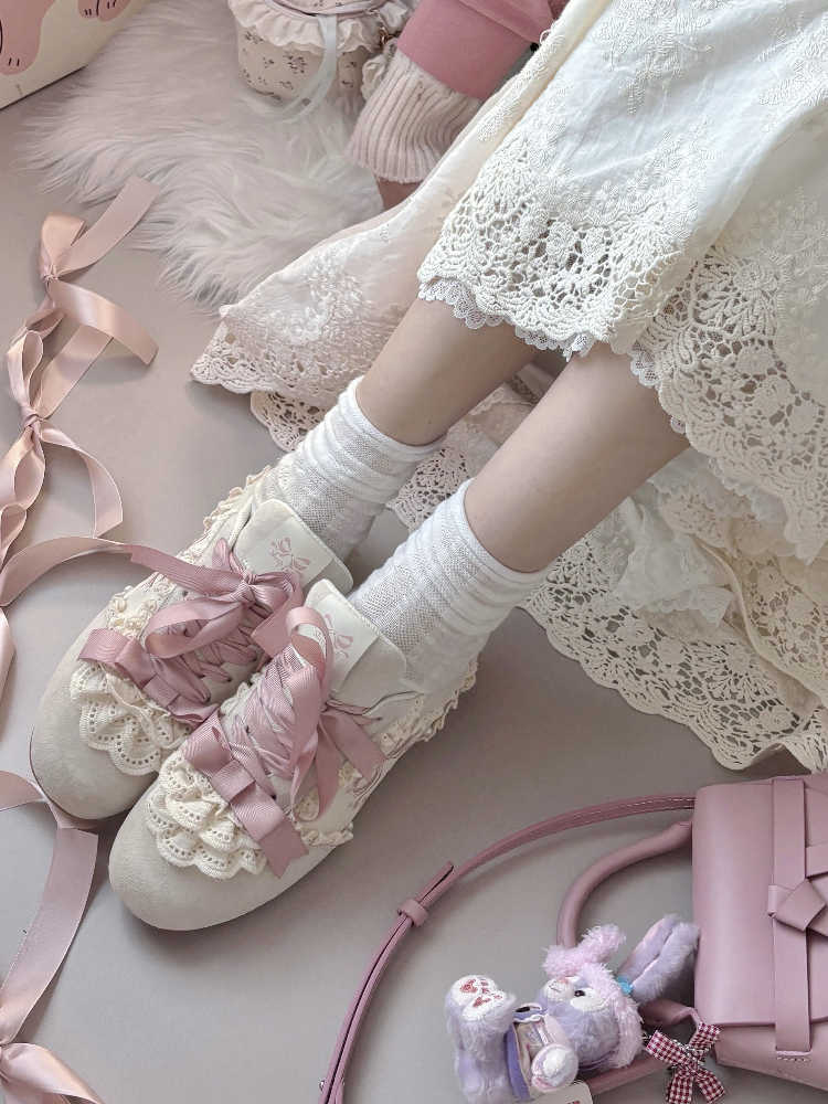 Lace Cake Ballet Sneakers