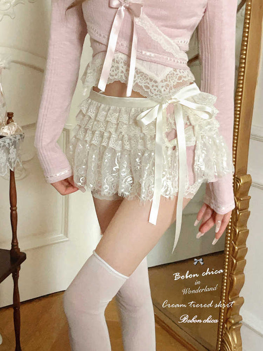 Antique Lace Cake Skirt
