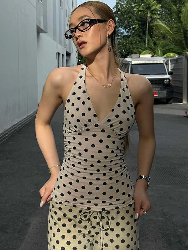 Vintage Polka Dot Tank Top