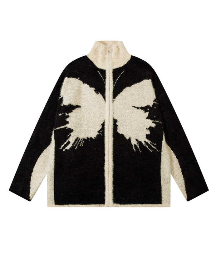 Fairy Grunge Street Butterfly Knitted Cardigan