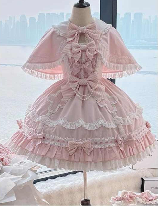Pink Doll-like Sweet Lolita Dress