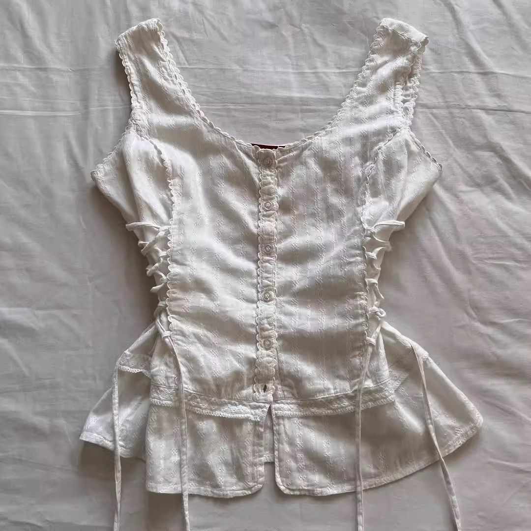 Jacquard Strap Tank Top