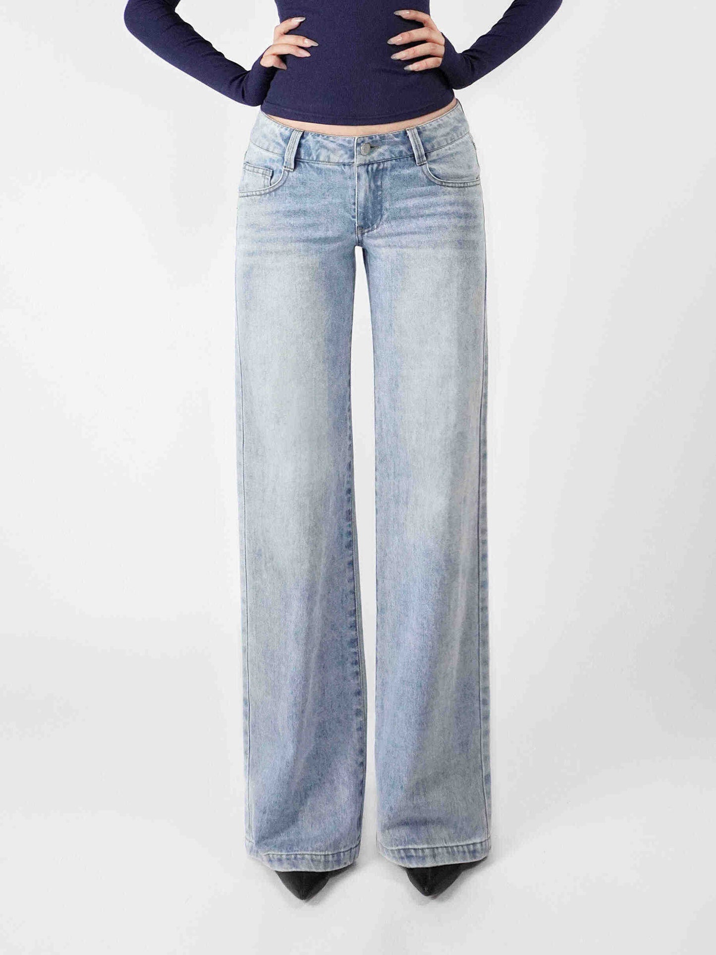 Y2K Low-waist Straight Slim Jeans