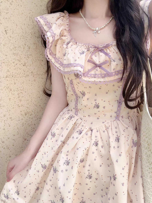 Ruffled Princess Floral Dress