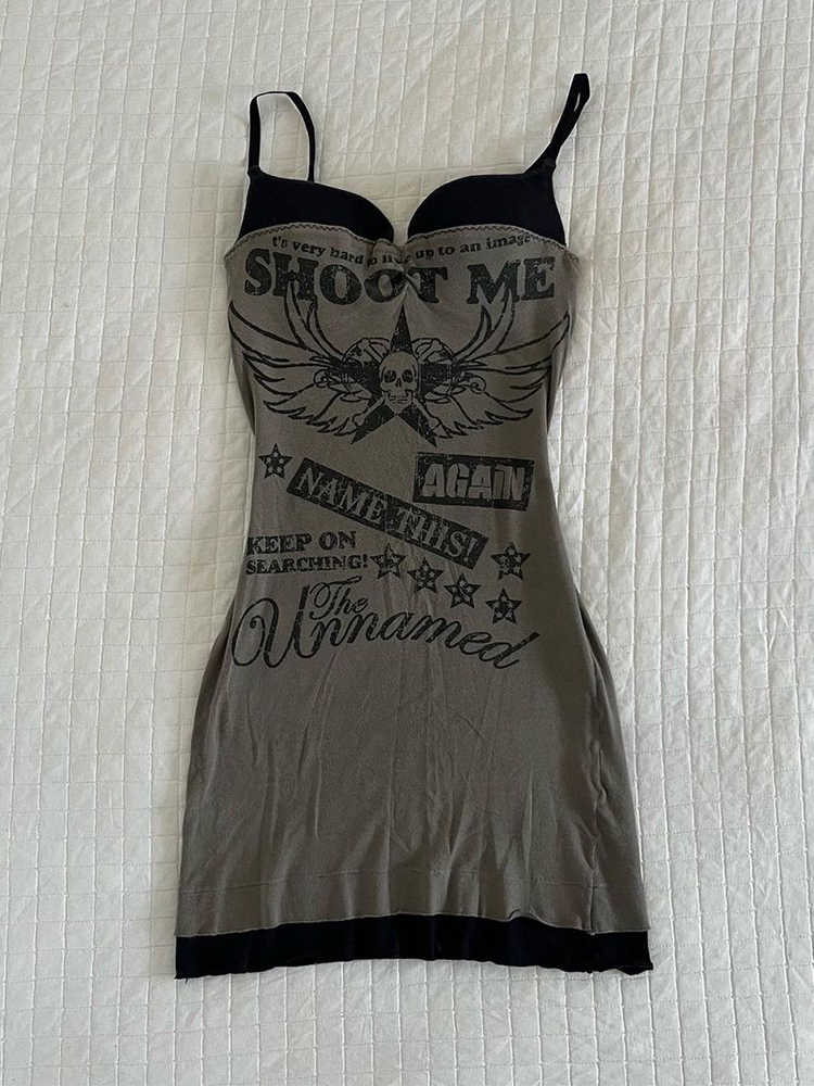 Retro Grunge Suspender Dress