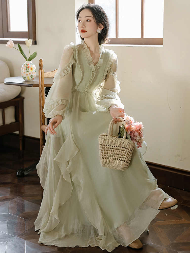 Forest Fairy Retro Mesh Dress