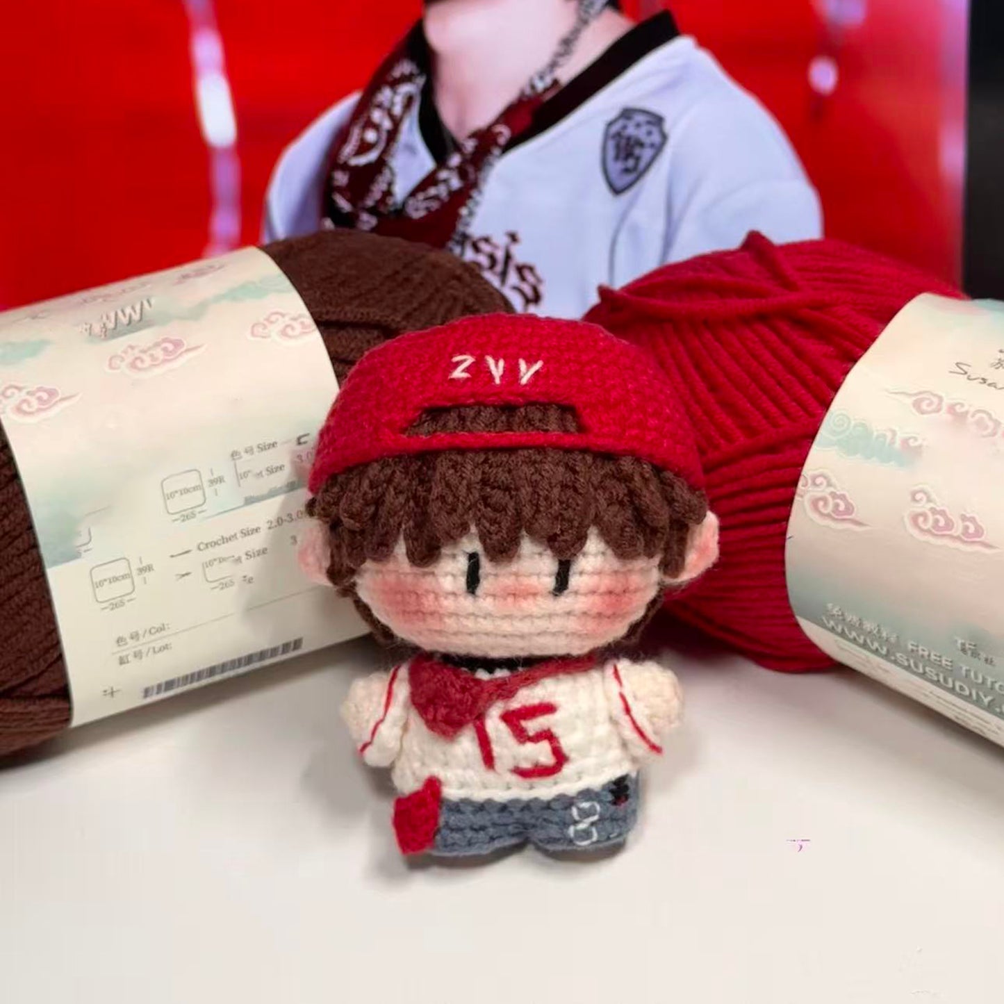 diy wool concert style doll star bag pendant