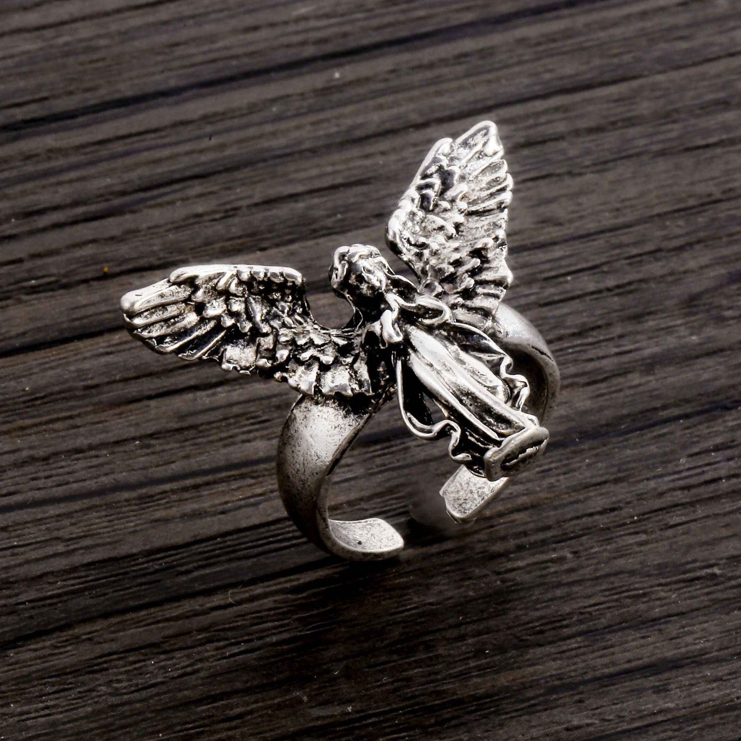Grunge Vintage Angel Ring