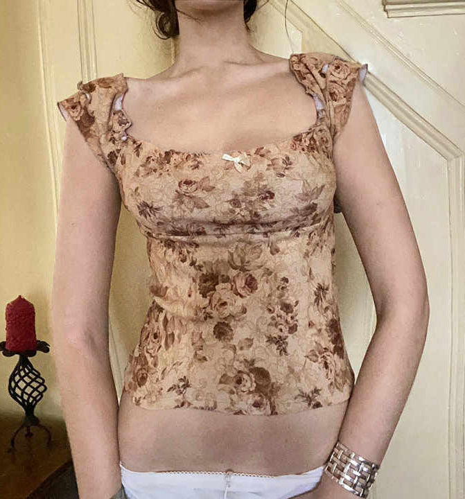Dry Rose Retro Top