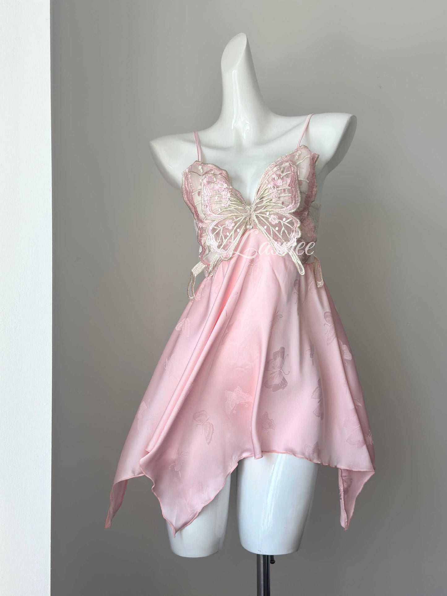 Pure Desire Ice Silk Butterfly Pajamas