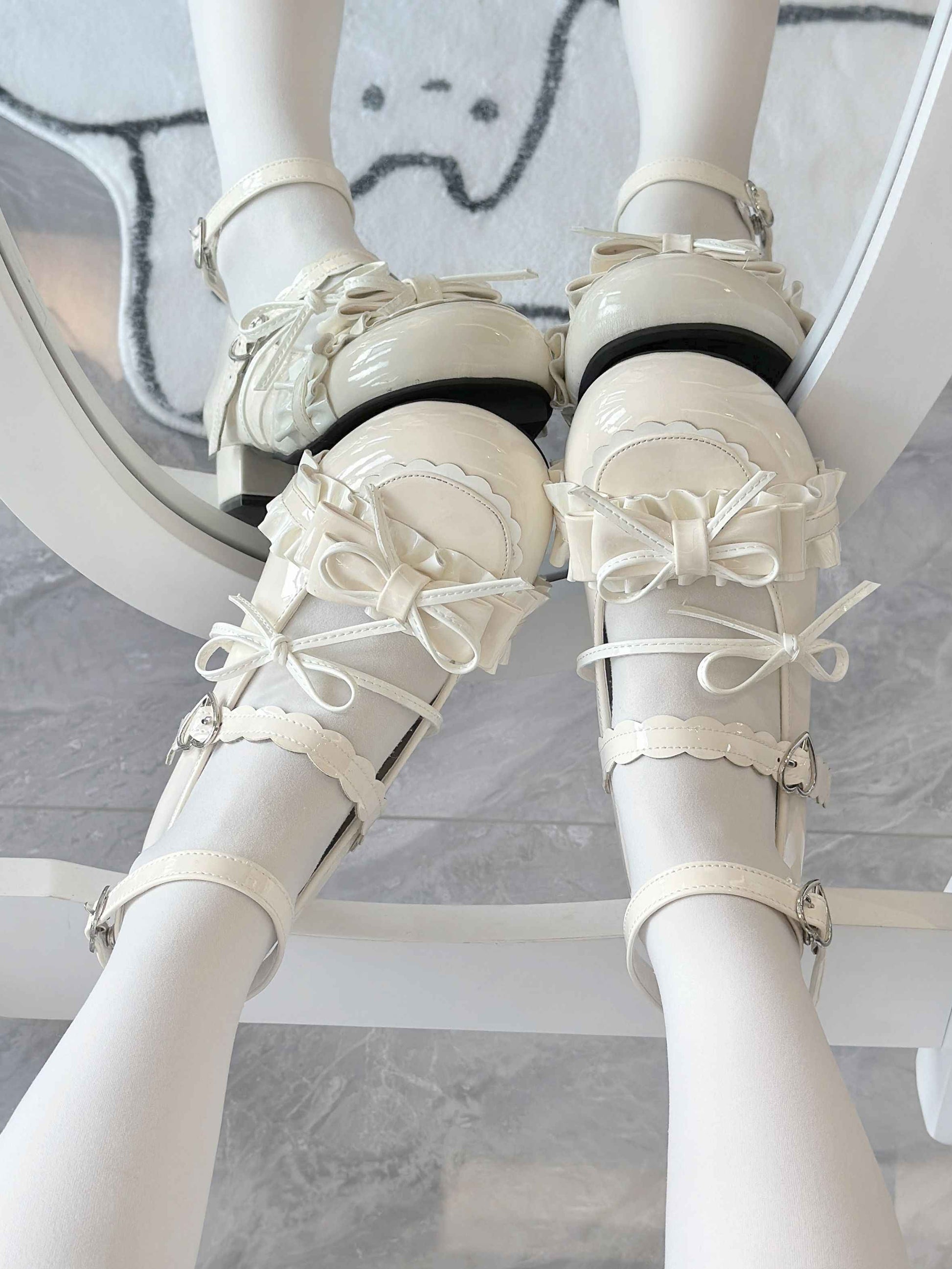 Rabbit Bows Strap Lolita Shoes