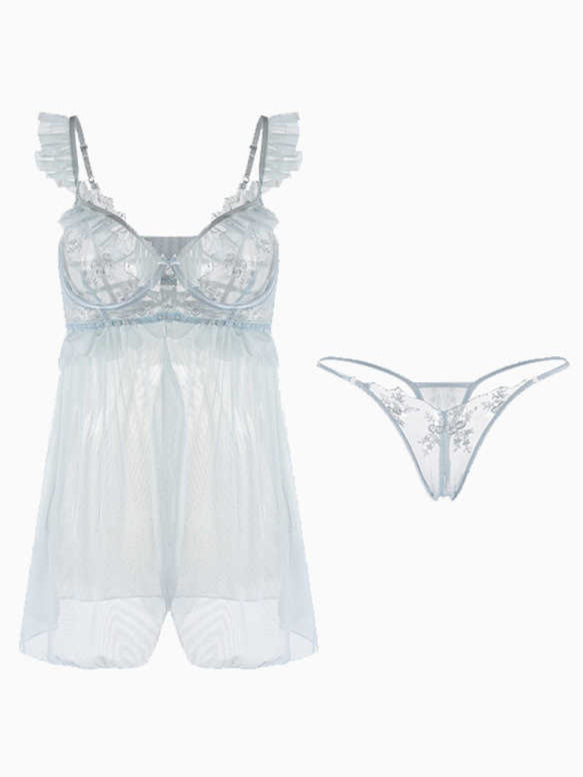 Mesh Lace Hot Pure Nightgown
