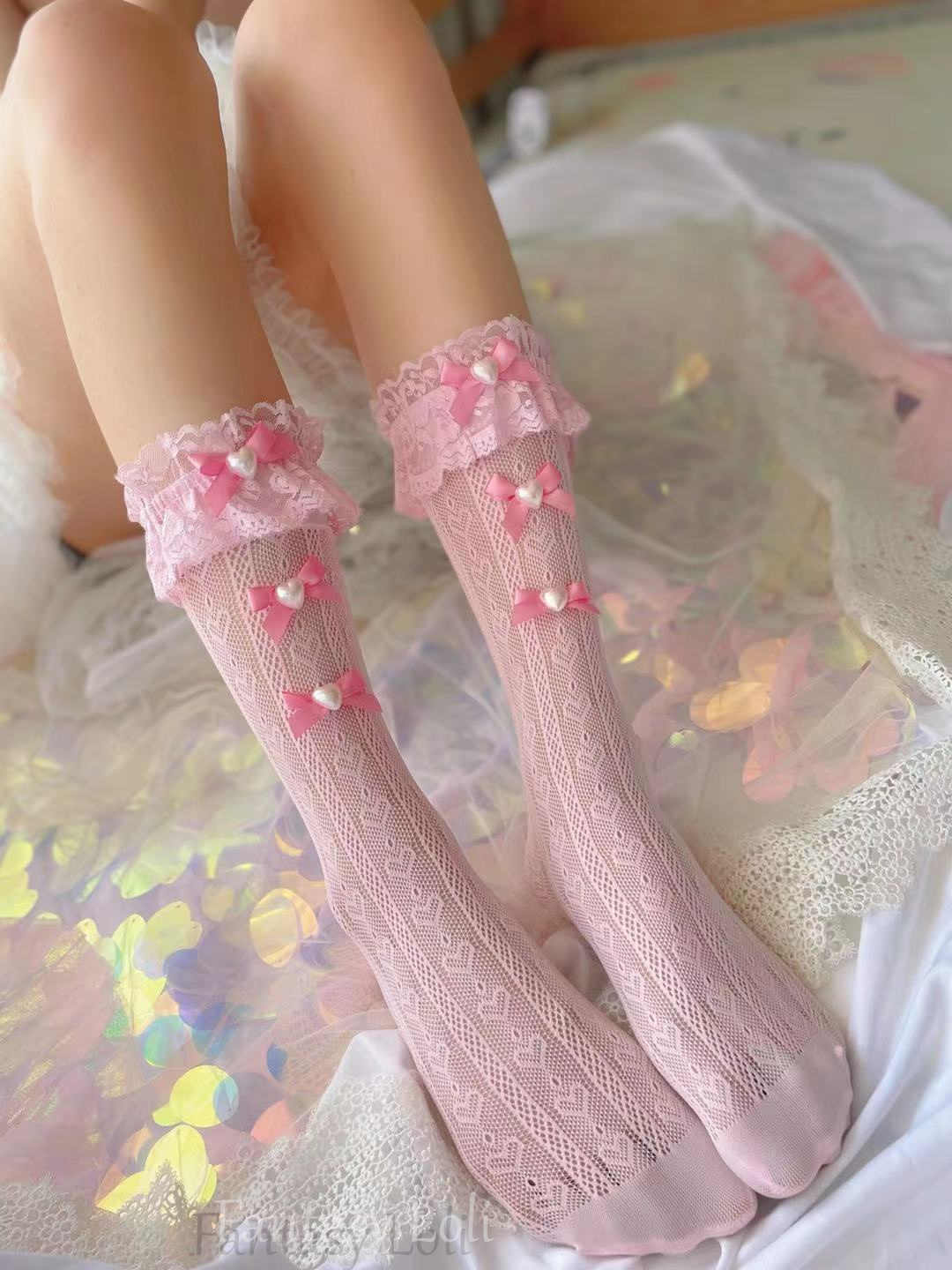Lolita Lace Bow Socks