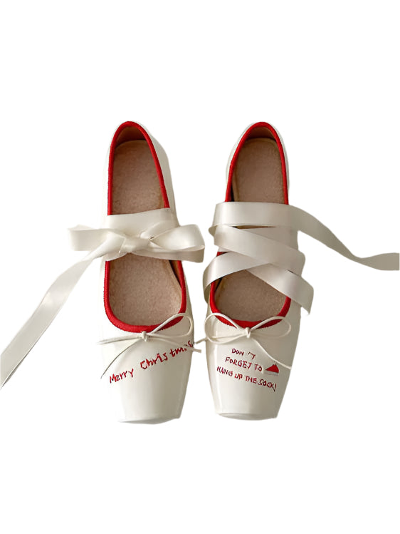 Ballet Leather Coquette Shoes