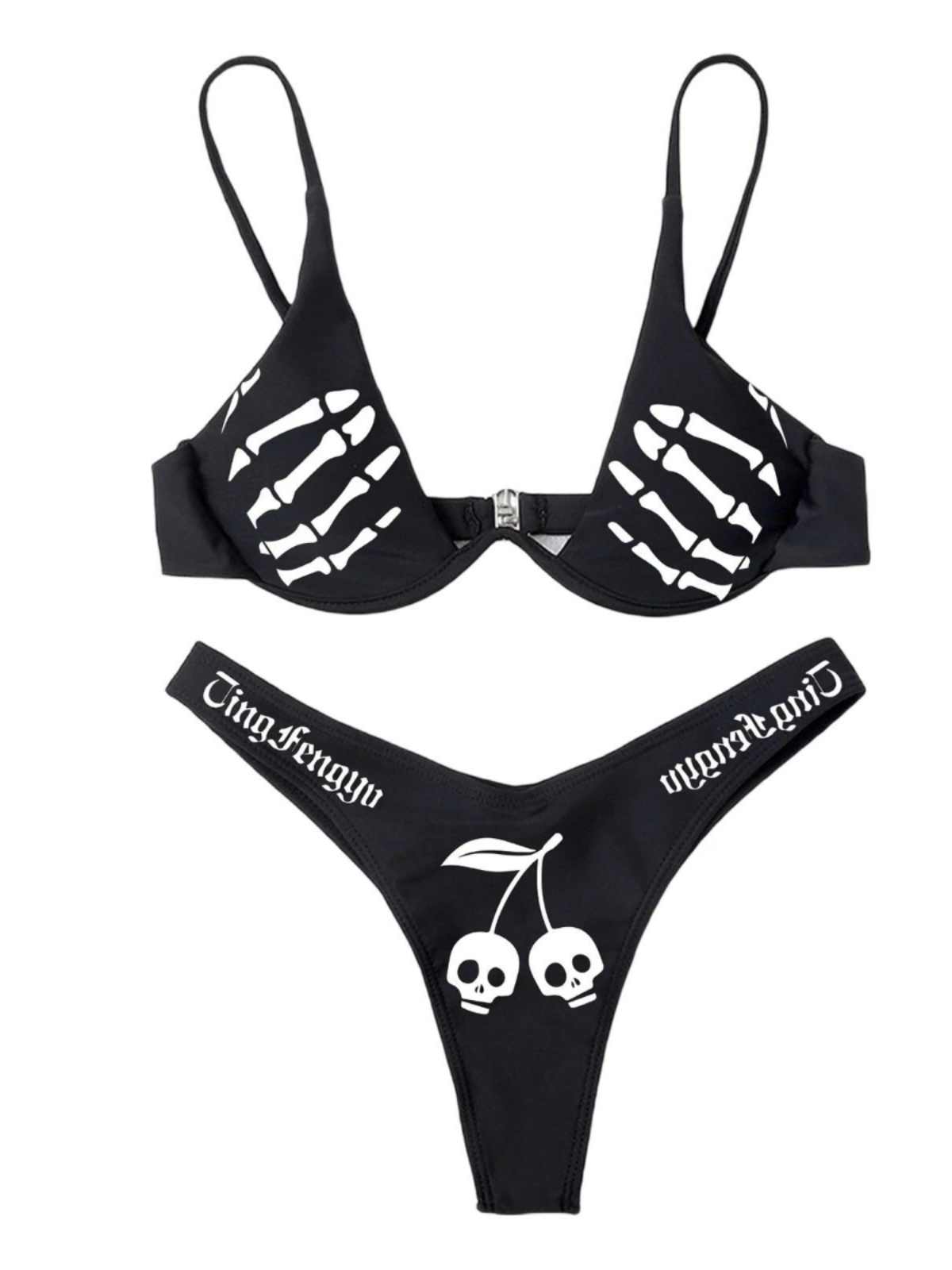 Goth Printed Bikini