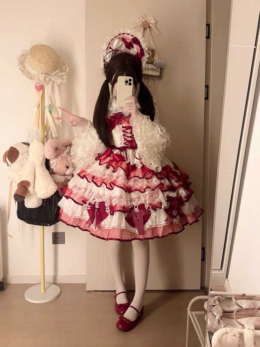 Flower Ruffled Lace Princess Lolita Dress