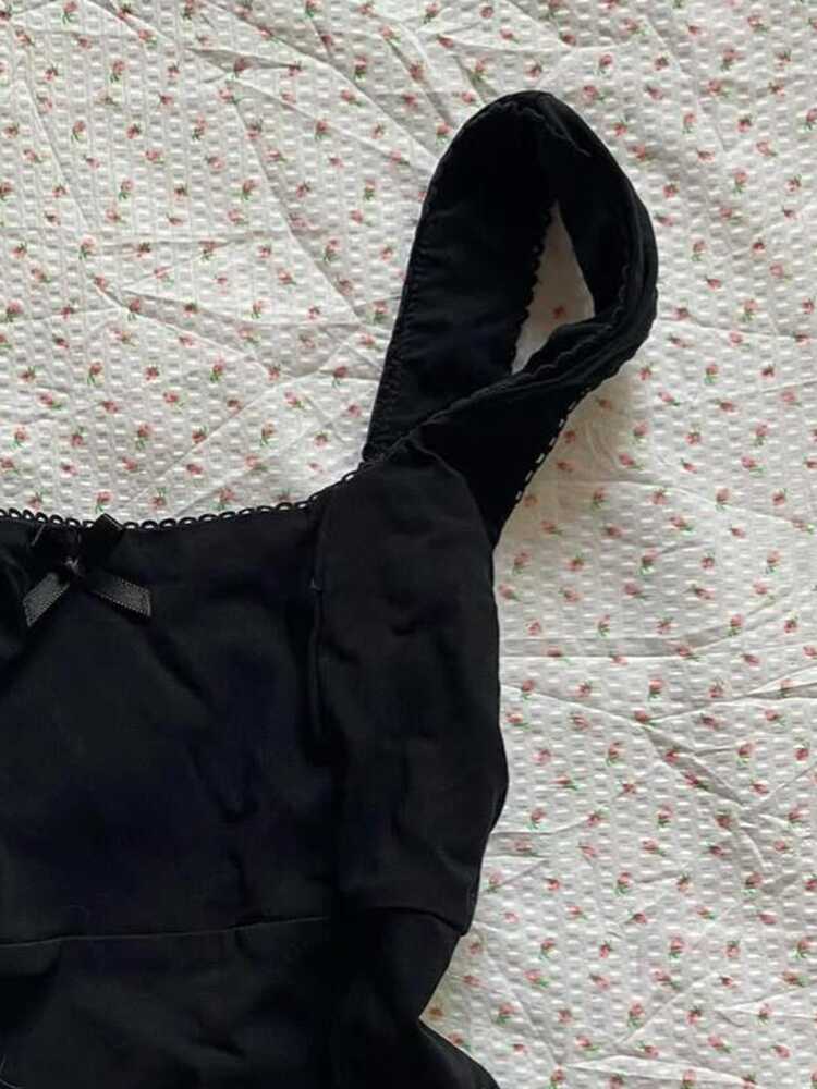 Dark Coquette Lace Tank Top