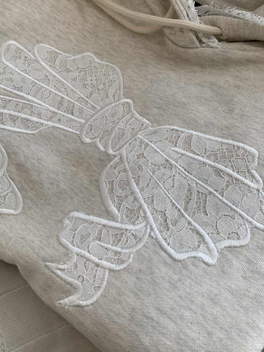 Coquette Lace Bow Sweatshirt