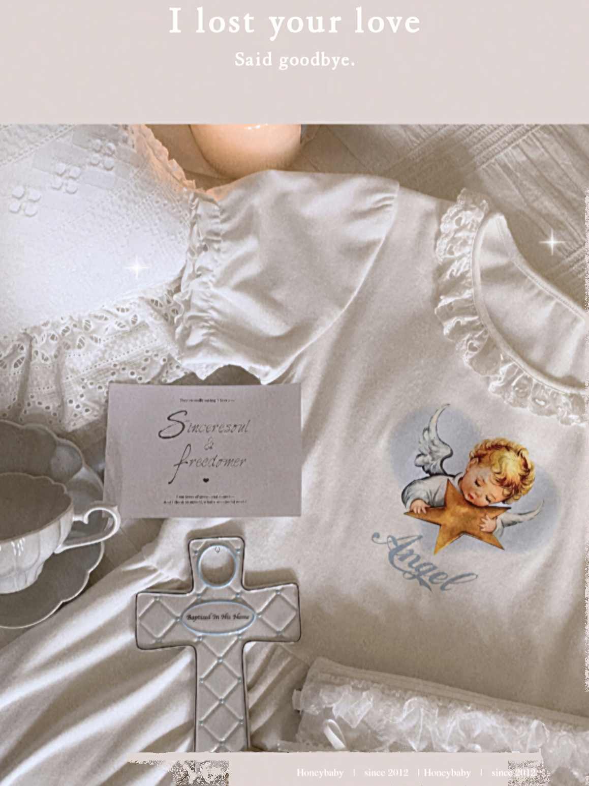 Angel Star Retro Lace Top