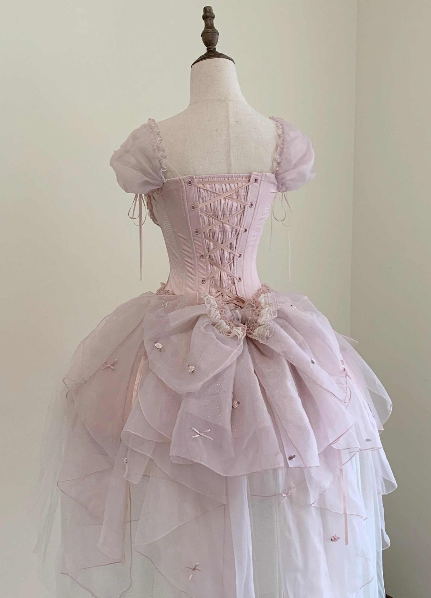 Lace Satin Corset Princess Dress