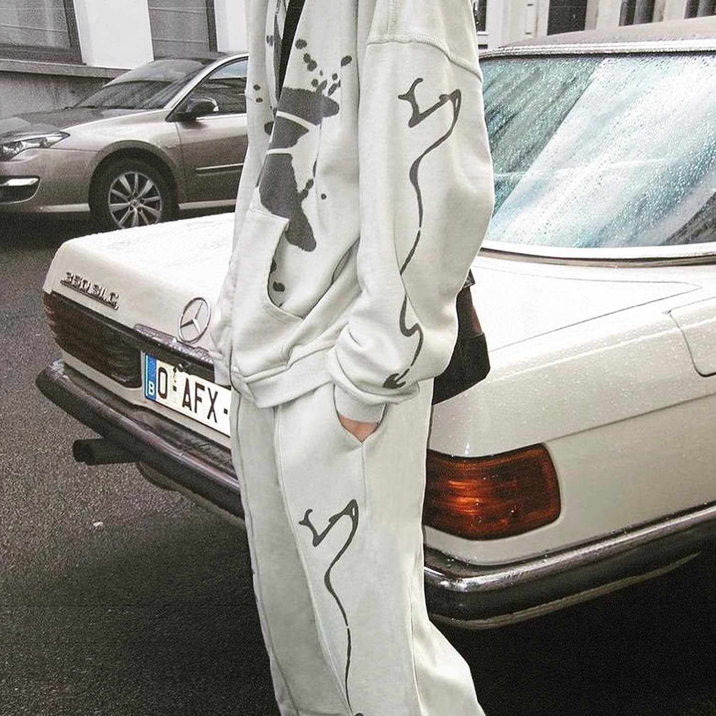 Hip-hop Print Zip-up Y2K Hoodie
