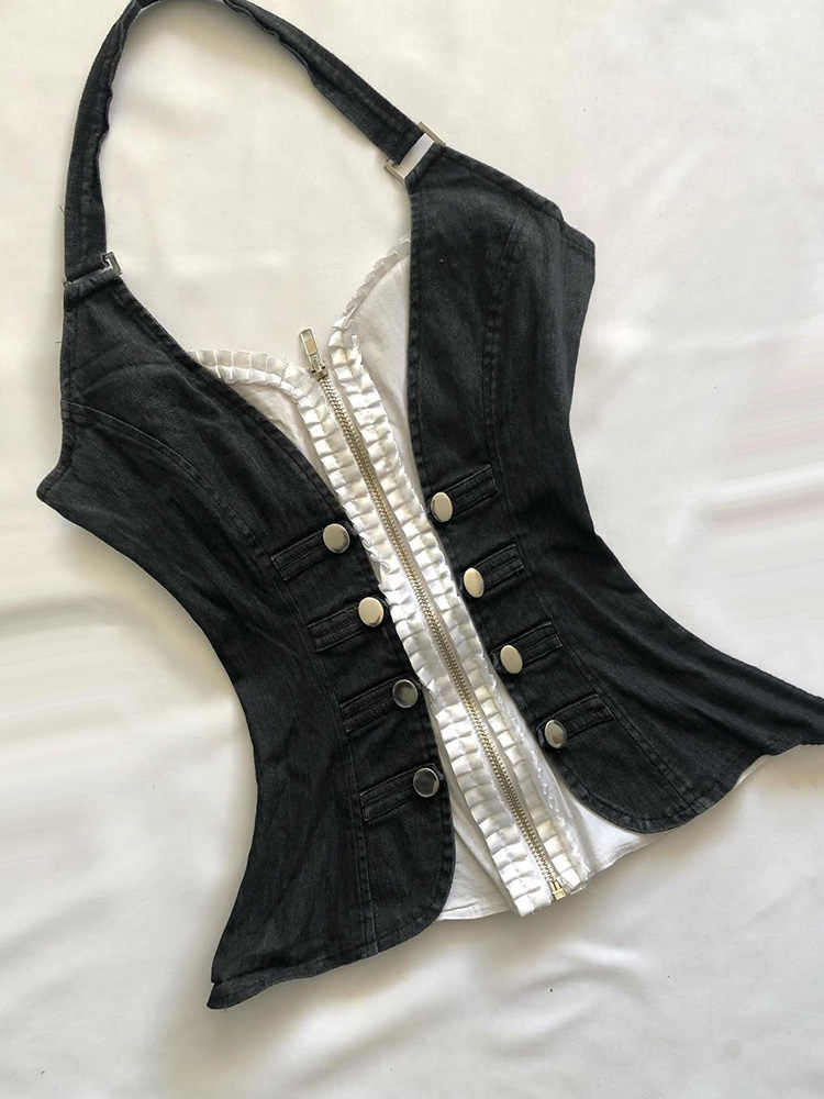 Baddie Retro Halter Vest