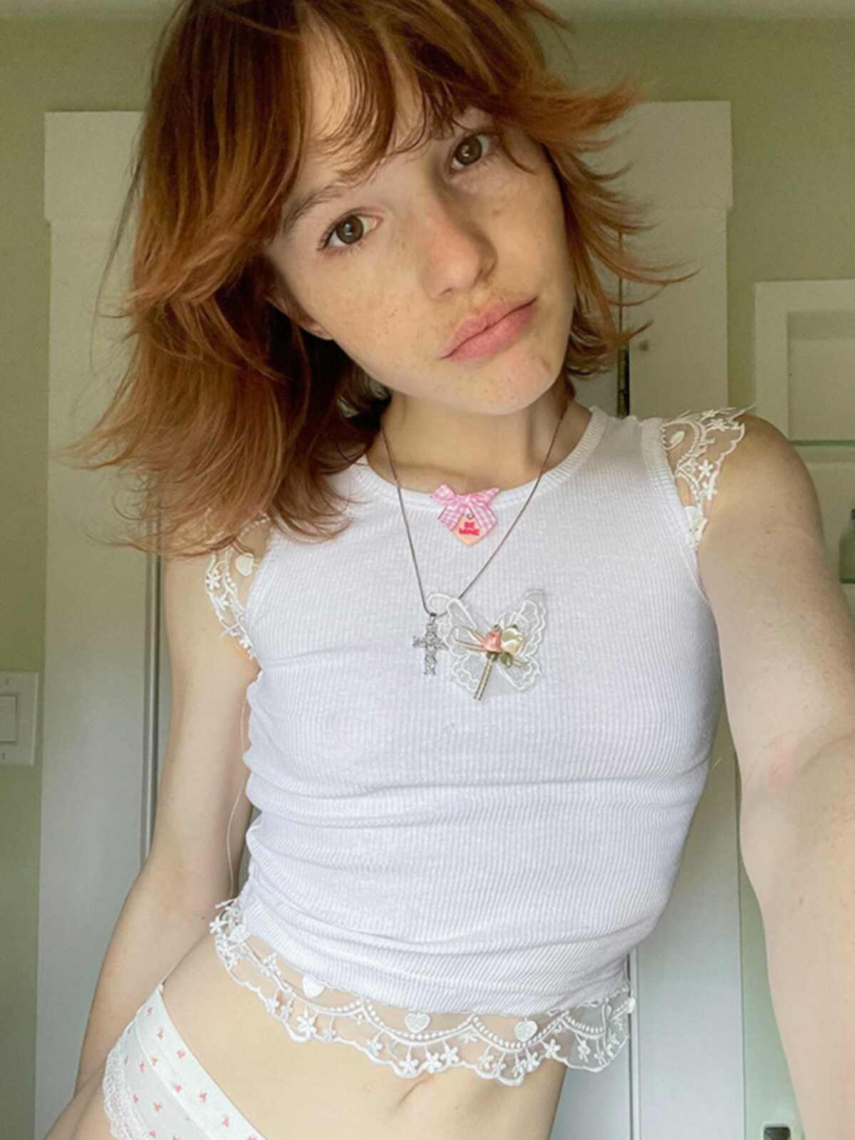 Lace Flower Crop Top
