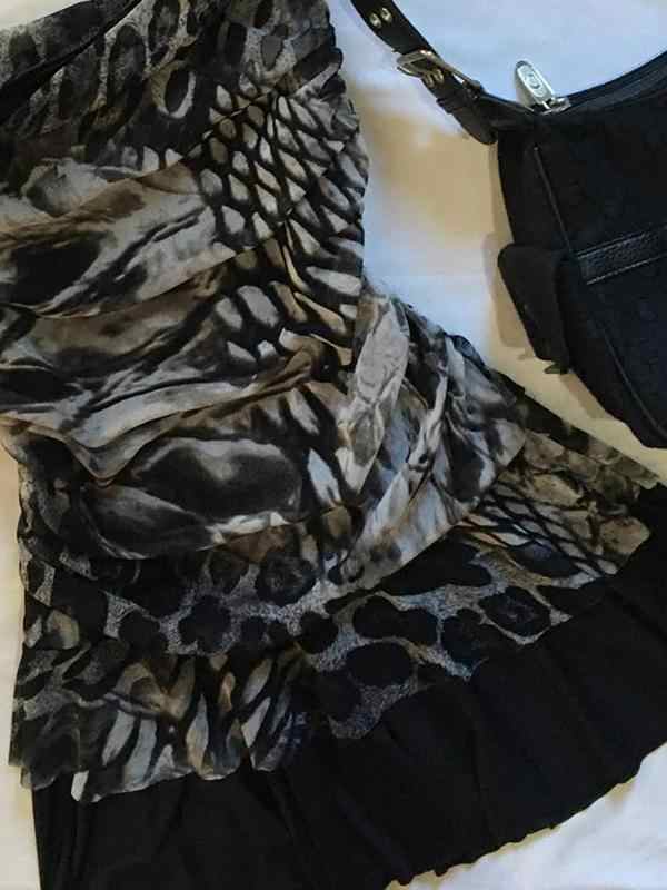 Leopard Print Tube Top Dress