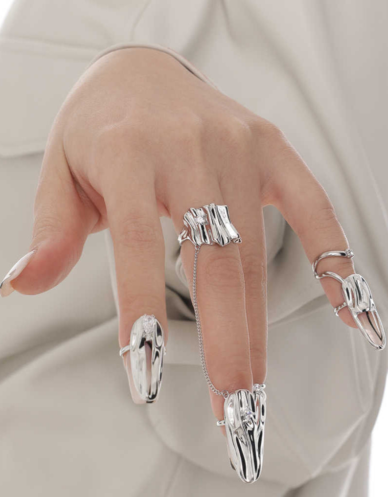 Metal Nail Combination Rings