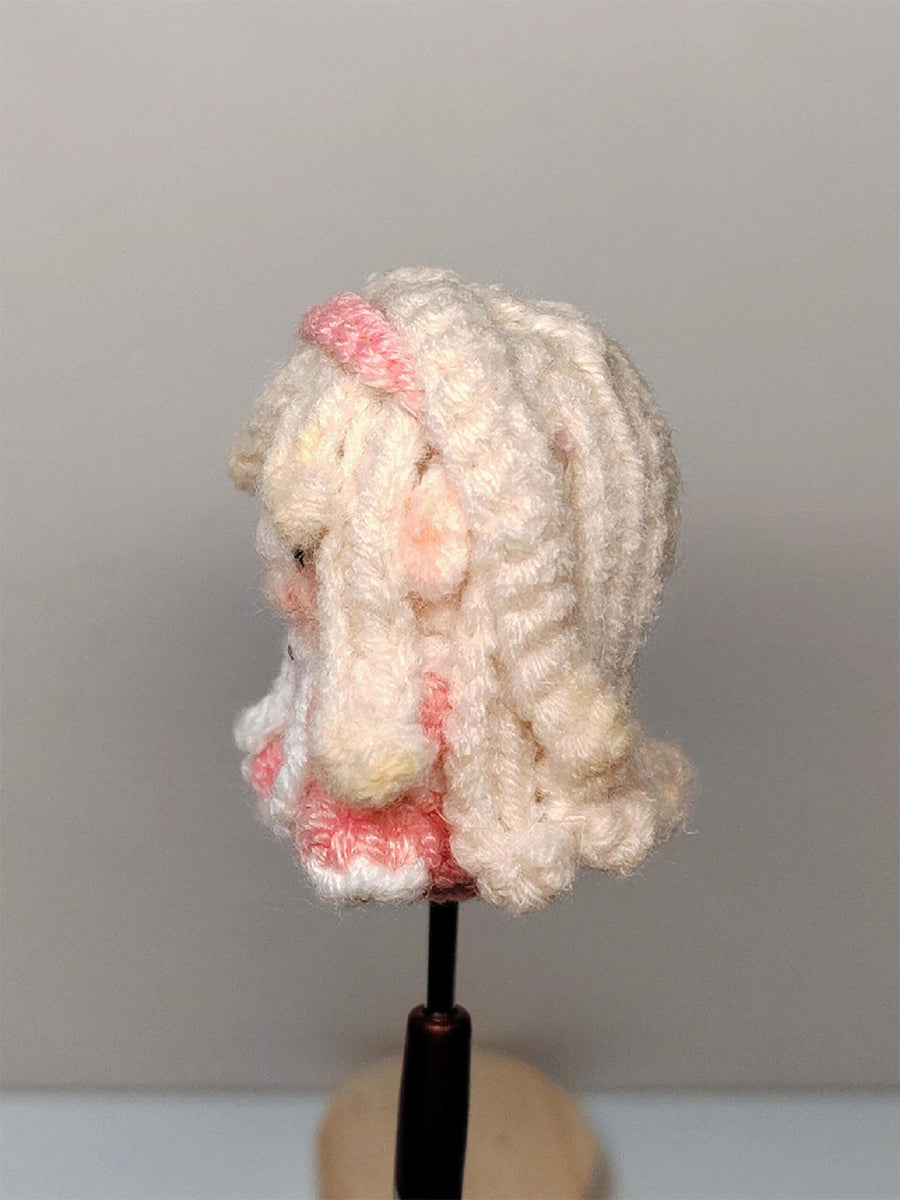 DIY Gummy pink girl doll Pendant