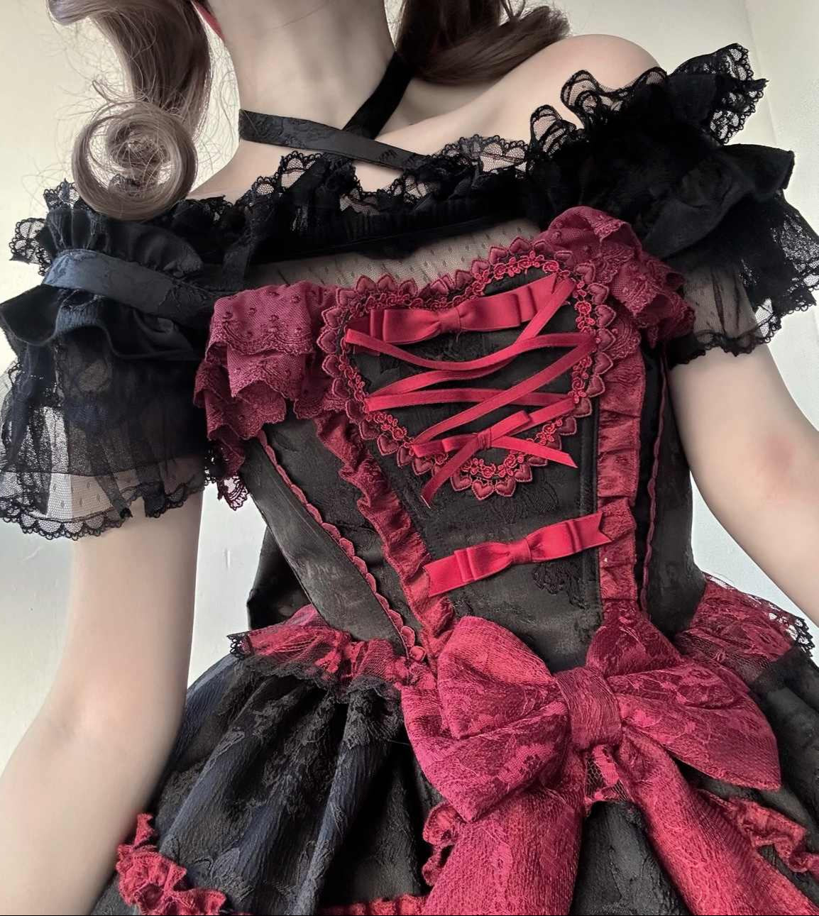 Lolita Lace Ruffled Dress