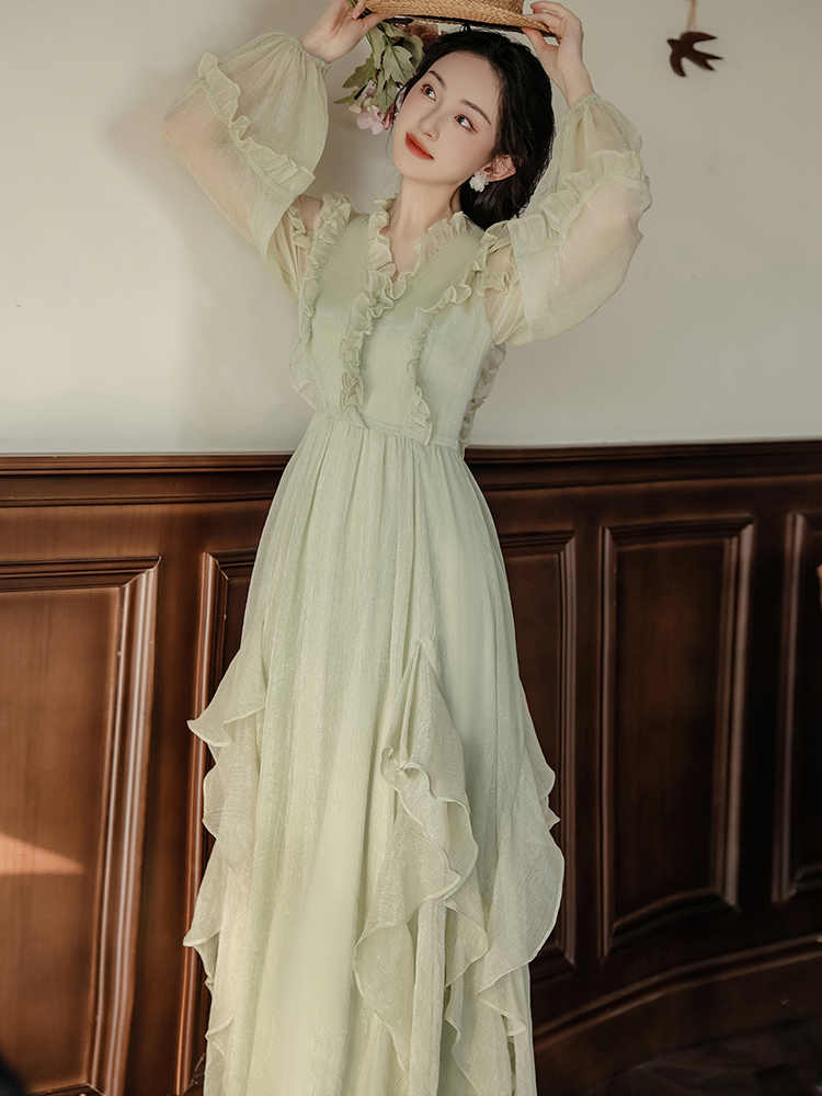Forest Fairy Retro Mesh Dress