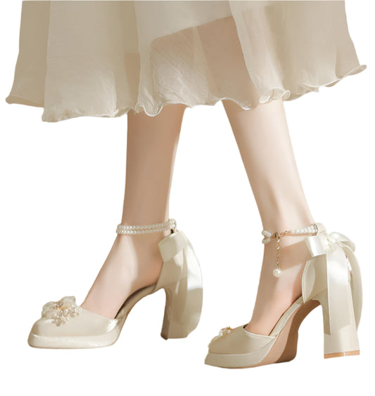 Satin Fairy Coquette Shoes