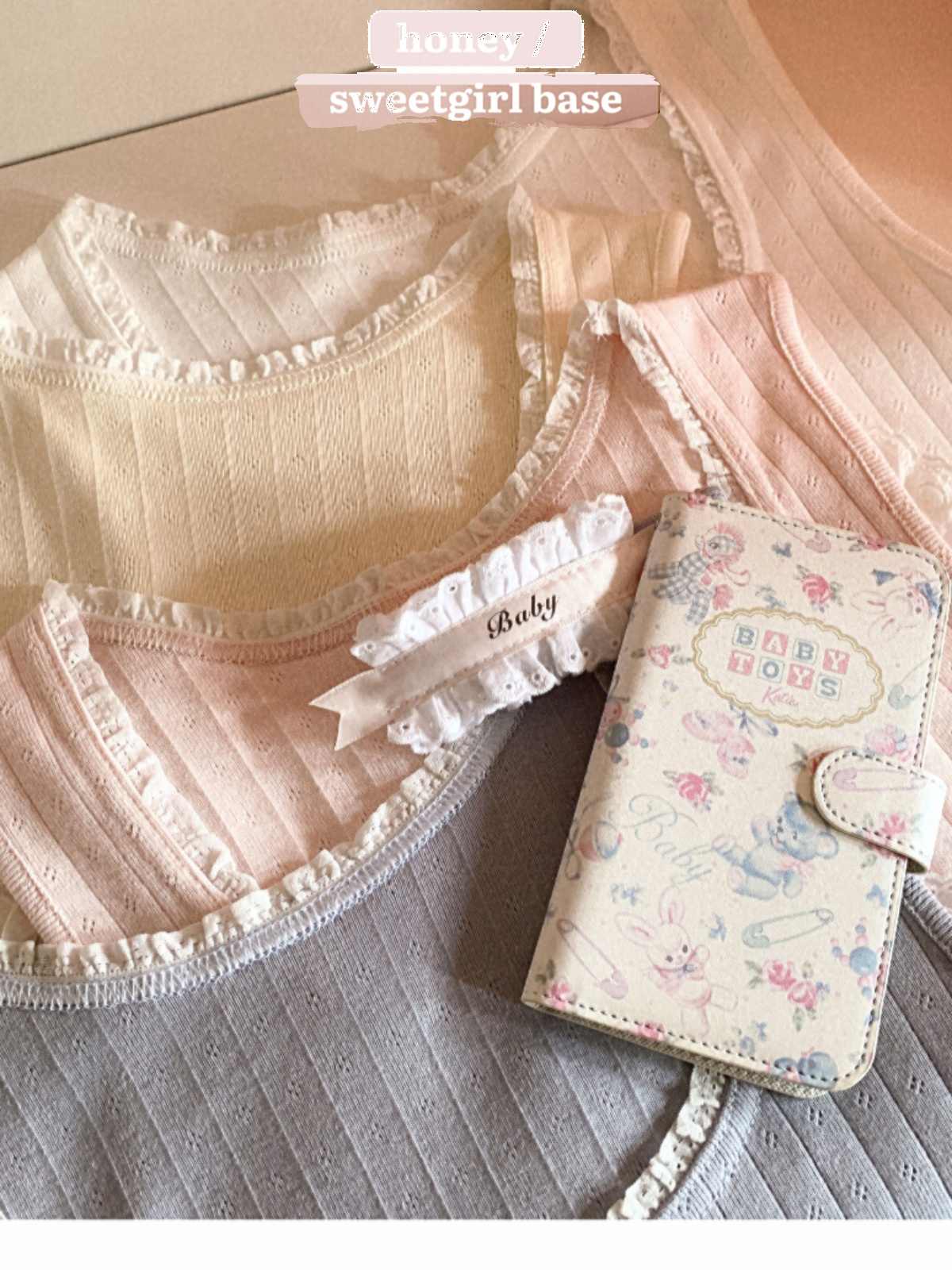 Angel Cat Lace Tank Top