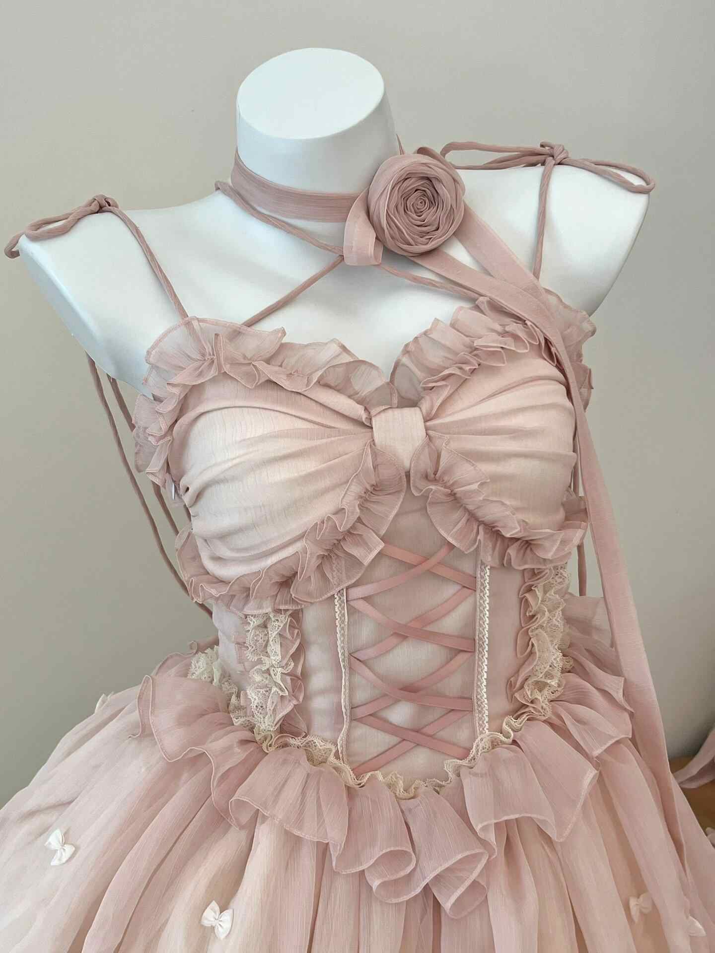Pink Ballet Lolita Fluffy Dress